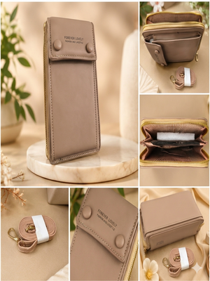 Mobile  Mini Pouch - Beige