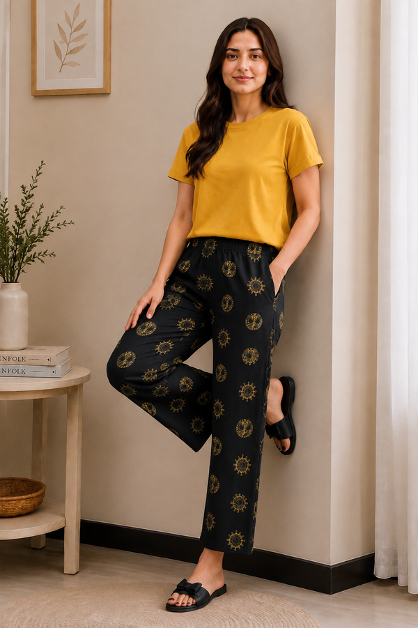 Loungewear Pajama- Student Society | Black