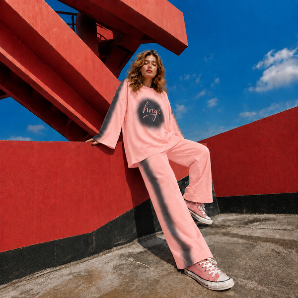 Hng Co-Ord Set- Pastel Peach