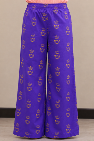 Loungewear Wide-Leg Pajama- Royal Band