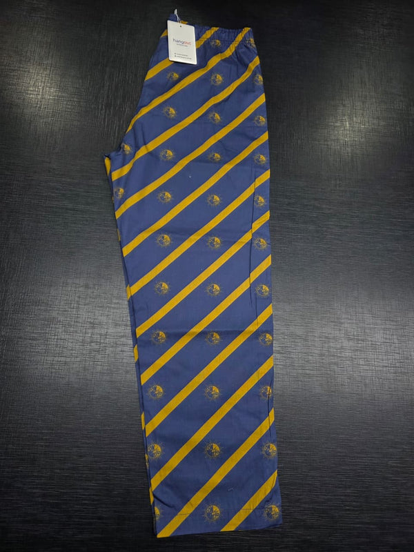 Loungewear Pajama- Blue Yellow Stripe