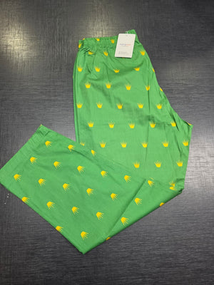 Loungewear Pajama- Green Crown