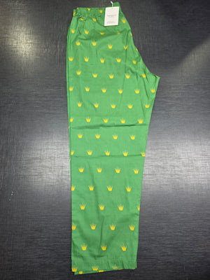 Loungewear Pajama- Green Crown