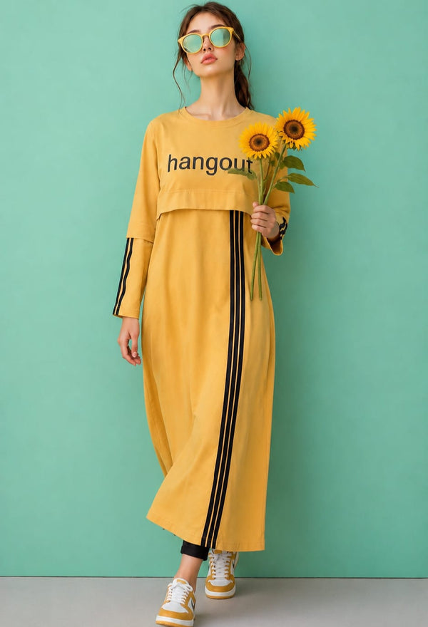 Women Long Top - Musty Stripes
