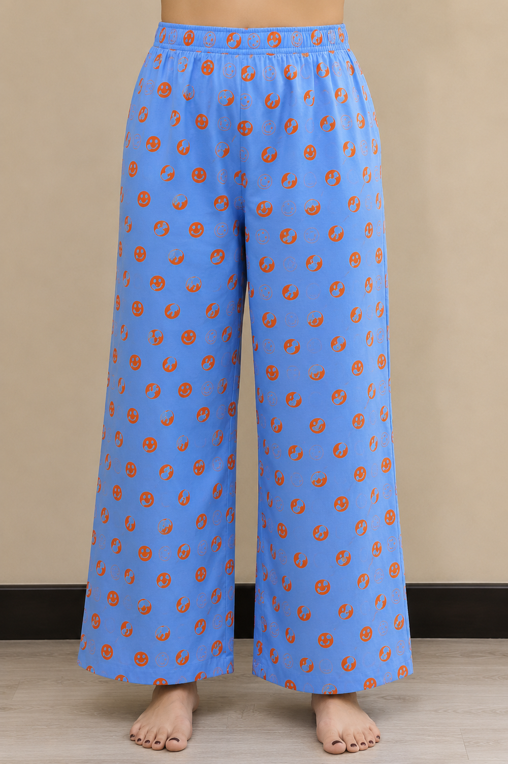 Loungewear Wide-Leg Pajama- The Smile