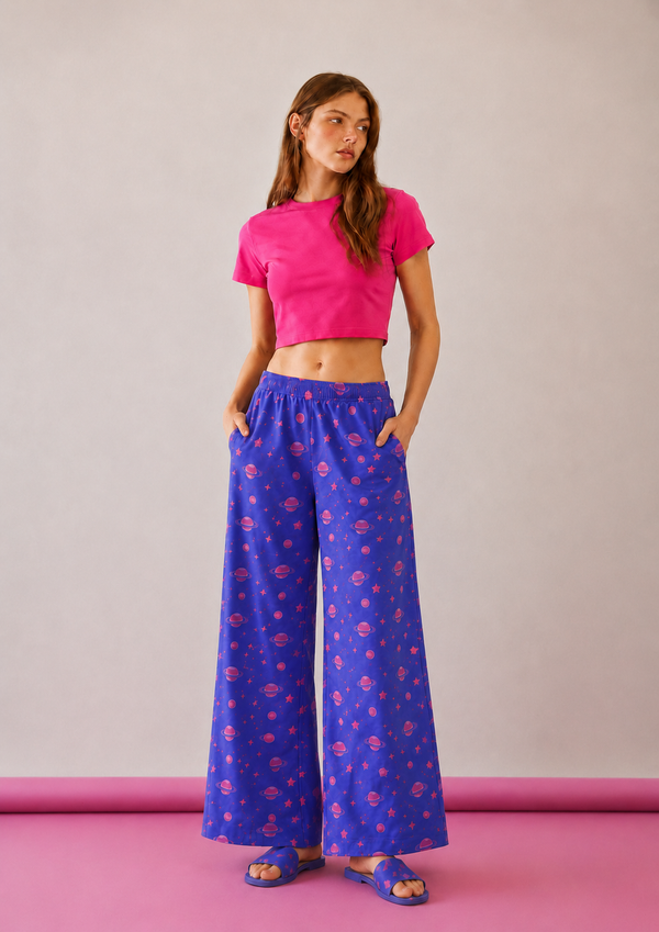 Loungwear Wide Leg Pajamas |The Space