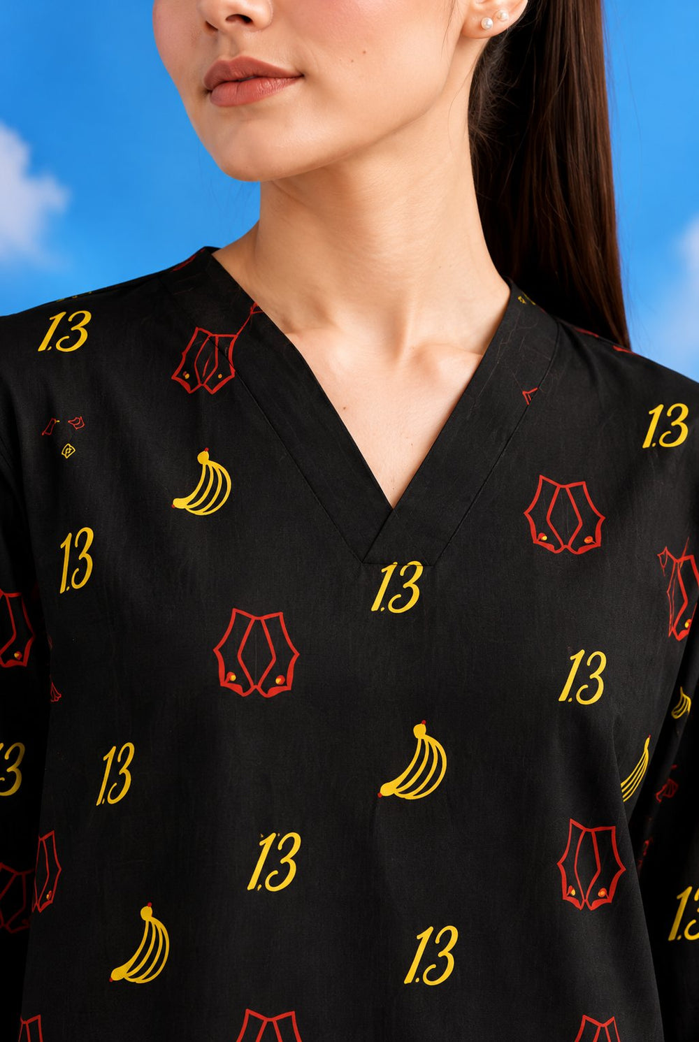 Women Cotton Loungewear - Midnight Motif
