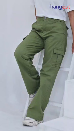 Women's Cargo High waisted - Sage Green