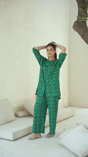 Women Sleepwear- Dreamy Zebra