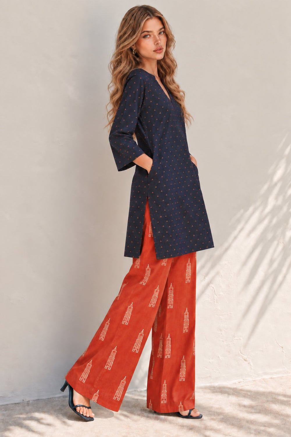 Women Cotton Loungewear - Red Heart