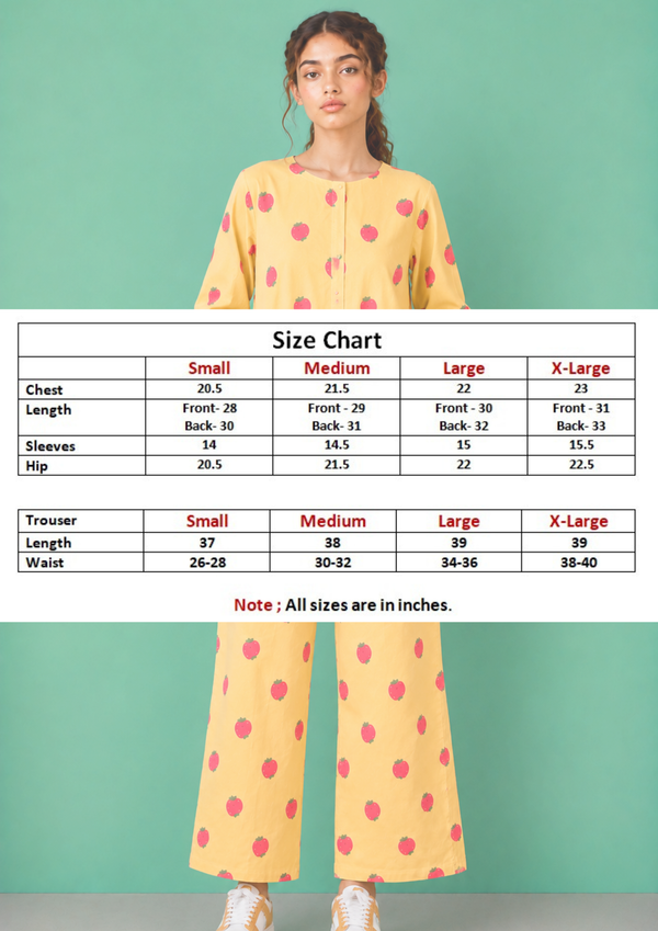 Women Sleepwear- Strawberry
