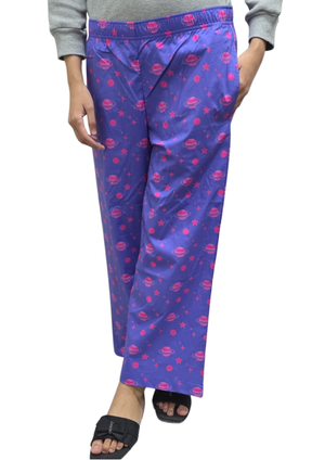 Women Loungwear Wide Leg Pajamas | 100% Cotton