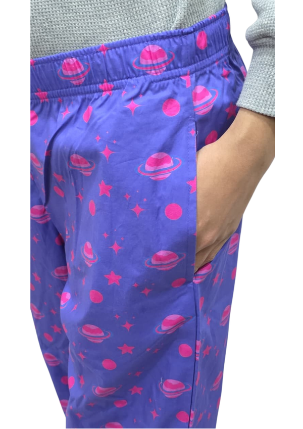 Women Loungwear Wide Leg Pajamas | 100% Cotton