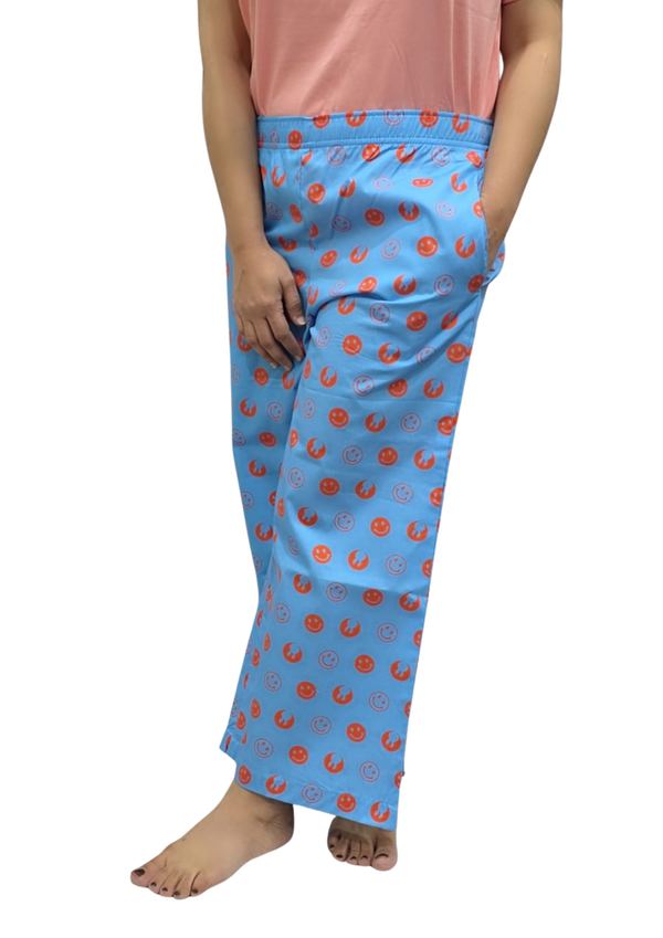 Loungewear Wide-Leg Pajama- The Smile