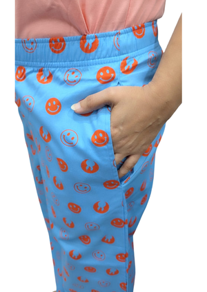 Loungewear Wide-Leg Pajama- The Smile