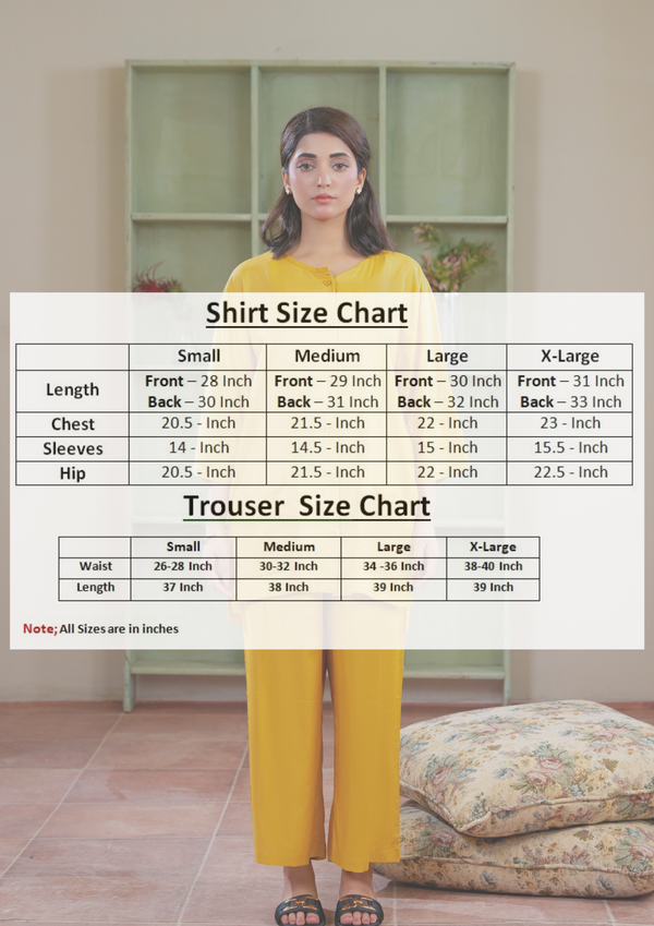 Women Solid Sleepwear- Mustard