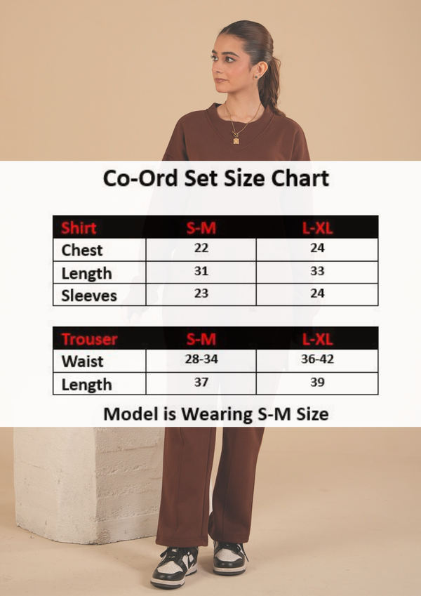 Women Loungewear Coord Set | Chocolate Brown