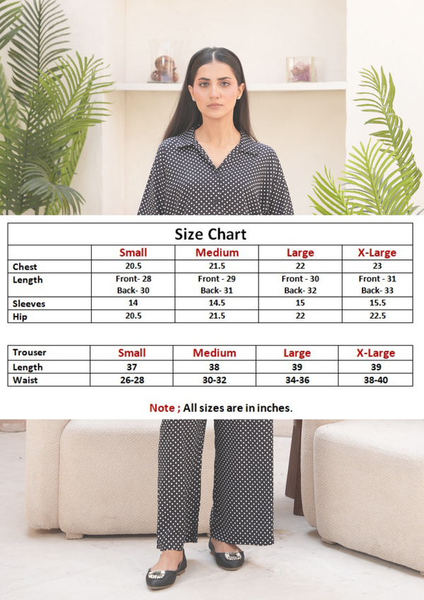 Women Loungewear Hi-Low - Midnight Dots