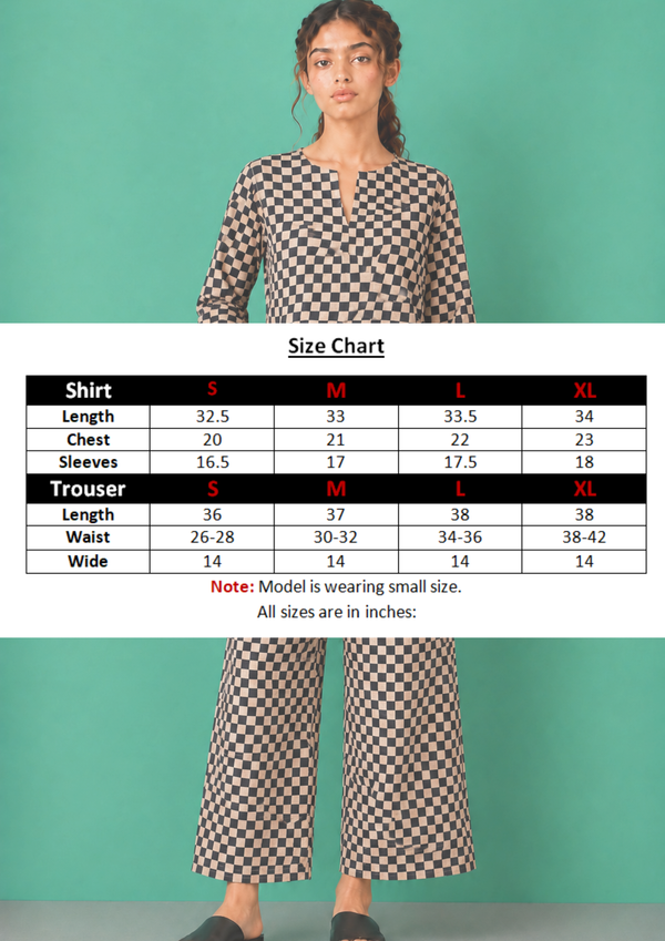 Women Loungewear- Chessboard