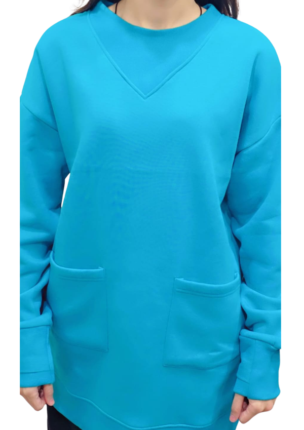 Women Sweatshirt |Long & LooseFit | Zink