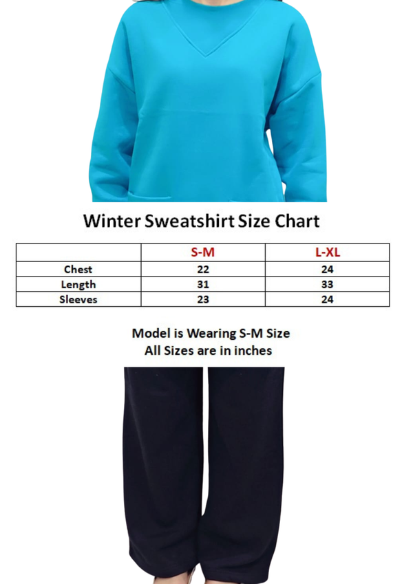 Women Sweatshirt |Long & LooseFit | Zink